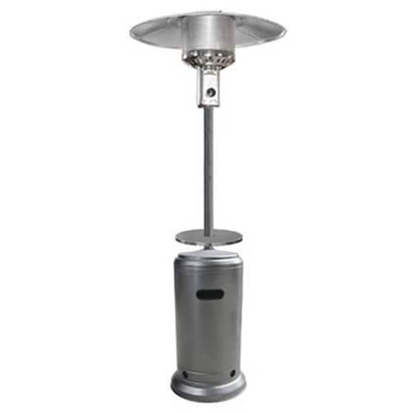 Gardencontrol 87 in. Tall Hammered Silver Patio Heater With Table GA40314 - main